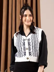 Stylecast X Kotty Women V-Neck Cotton Sweater Vest