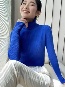 StyleCast Women High Neck Pullover Sweater