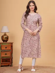 DRESSAR Geometric Printed Regular Straight Kurta