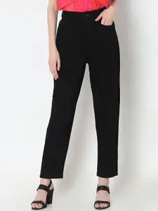 Vero Moda Women Mom Fit High-Rise Stretchable Jeans