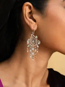 SHAYA 925 Sterling Silver Contemporary Drop Earrings