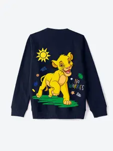 YK Disney Boys Printed Round Neck Sweatshirt