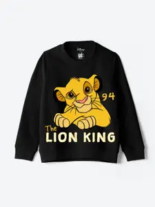 YK Disney Boys Graphic Printed Pullover Sweatshirt