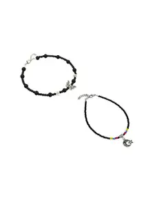 HIGH TRENDZ Women Set of 2 Anklets