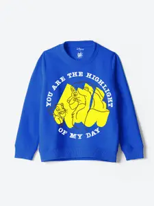 YK Disney Boys Printed Round Neck Sweatshirt