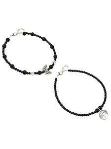 HIGH TRENDZ Women Set of 2 Anklets