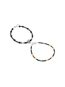 HIGH TRENDZ Women Set of 2 Anklets