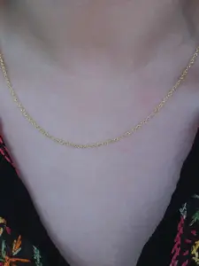 Anushka Jain Jewellery 925 Sterling Silver Gold-Plated Necklace