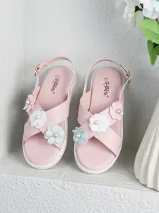 toothless Girls Open Toe Flats