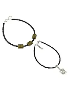 HIGH TRENDZ Women Set of 2 Anklets