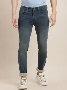 Turtle Men Cotton Classic Tapered Fit Light Fade Stretchable Jeans