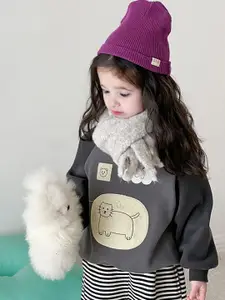 FOREVER FRIDAY Girls Printed Round Neck Sweatshirt