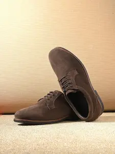 CARLO ROMANO Men Leather Formal Derbys