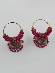 JMBW INTERNATIONAL Gold-Plated Big Round Jhumkas