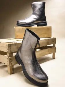 CLOG LONDON Women Casual Block-Heeled Chunky Boots