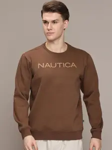 Nautica Men Typography Printed Pullover