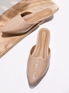 JM Looks Women Pointed Toe Mules Flats