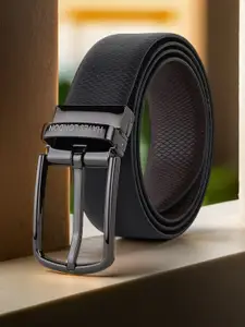 Hayes London Men Belt Premium Genuine Formal Reversible Leather