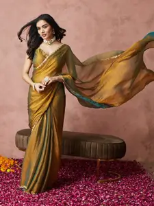 kasee Embroidered Silk Blend Ready to Wear Saree