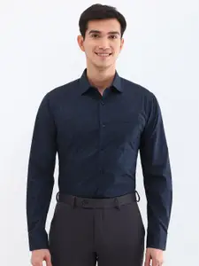 Allen Solly Men Spread Collar Abstract Printed Cotton Slim Fit Formal Shirt