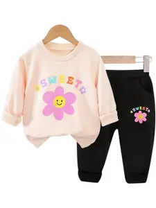 StyleCast x Revolte Girls Printed T-shirt with Trouser