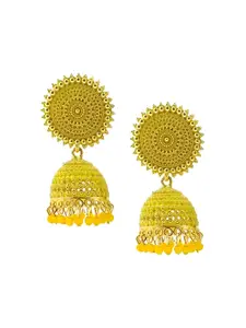 JMBW INTERNATIONAL Gold-Plated Big Round Jhumkas