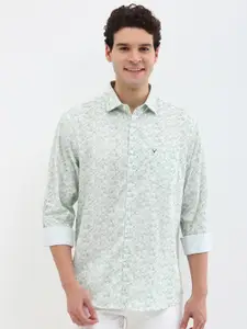 Allen Solly Men Spread Collar Geometric Printed Cotton Slim Fit Casual Shirt