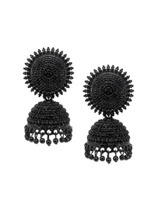 JMBW INTERNATIONAL Gold-Plated Big Round Dome Shaped Jhumkas