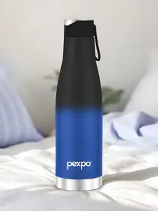 Pexpo Ignite Black & Blue ISI Certified Thermosteel Hot & Cold Flask Water Bottle 730ml