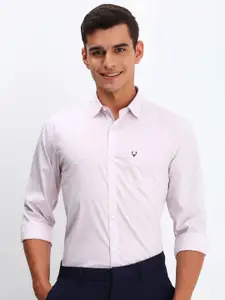 Allen Solly Men Spread Collar Micro Ditsy Printed Cotton Slim Fit Formal Shirt