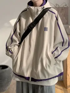 HERE&NOW Men Hooded Solid Casual Tailored Jacket