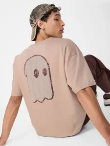 The Souled Store Men Brand Logo Printed T-shirt