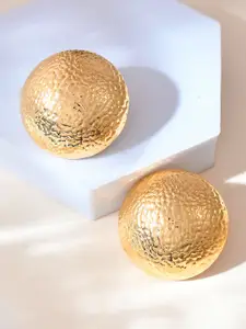 Voylla Gold Plated Contemporary Studs Earrings