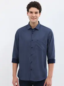 Allen Solly Men Spread Collar Geometric Printed Cotton Slim Fit Casual Shirt
