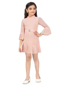Hunny Bunny Girls Bell Sleeve Drop-Waist Dress