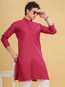 Anouk Mandarin Collar Cotton Straight Kurta