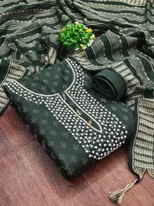 APNISHA Geometric Woven Design Unstitched Dress Material