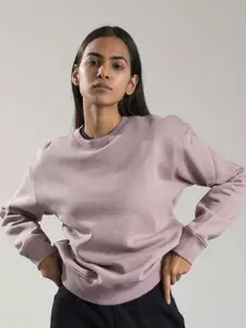 ONEWAY Women Round Neck Pullover Sweatshirt