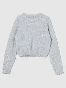 max Girls Round Neck Pullover