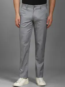 Louis Philippe Sport Men Slim Fit Mid-Rise Cotton Trousers