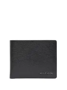 Tommy Hilfiger Men Textured Leather Two Fold Wallet