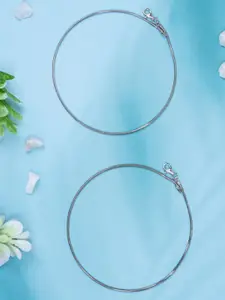 GLYTERS Silver Plated Anklet