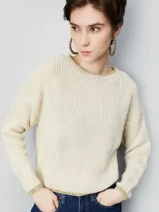 max Women Ribbed Pullover Sweaters