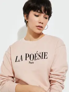 MAX URB_N Women Printed Relaxed Fit Sweatshirt