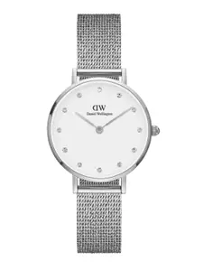 Daniel Wellington Women Embellished Dial & Bracelet Style Analogue Watch DW00100602K