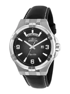 Invicta Men Dial & Leather Straps Analogue Watch 30183