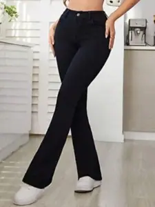 BROADSTAR Women Smart Bootcut High-Rise Stretchable Jeans