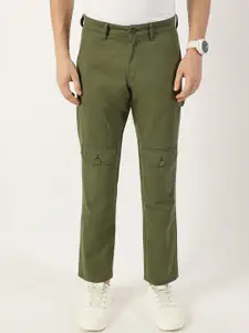 Thomas Scott Men Smart Regular Fit Mid-Rise Cotton Trousers