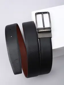 Allen Solly Men Textured Leather Reversible Belt