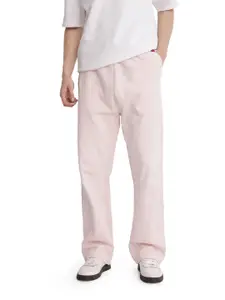 RARE RABBIT Men Cotton Mid-Rise Track Pants